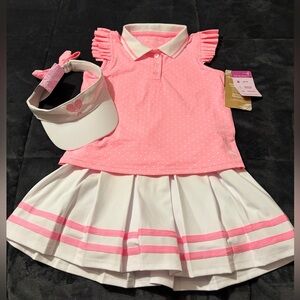 New Tommy Bahama Pink and White Active Girls outfit
